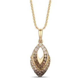 14KY Fashion Pendant w/ 0.55 ctw & 18"