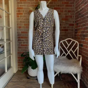 1960s Leopard Tunic Dress