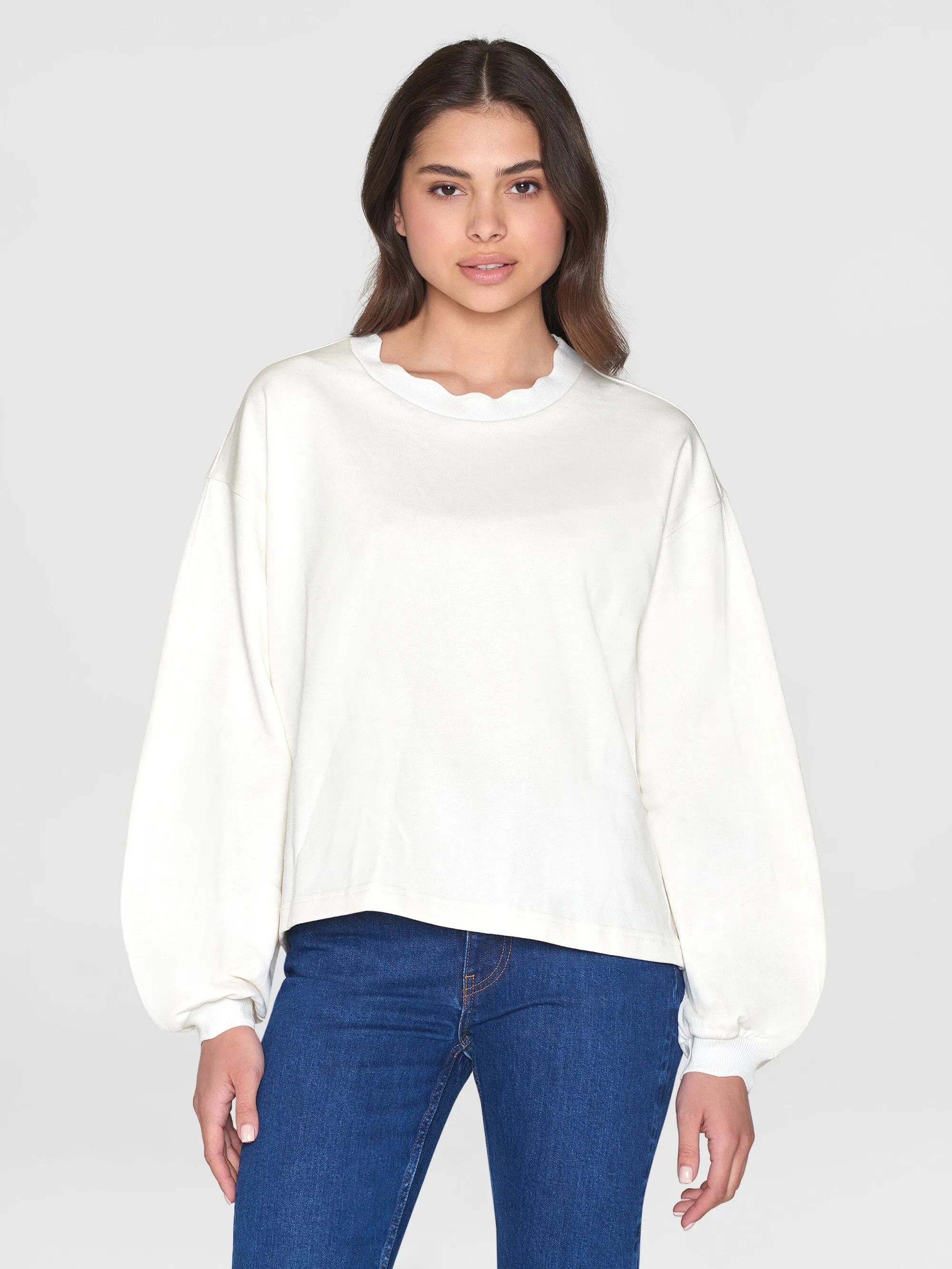 A-shape fashion sweat - Egret