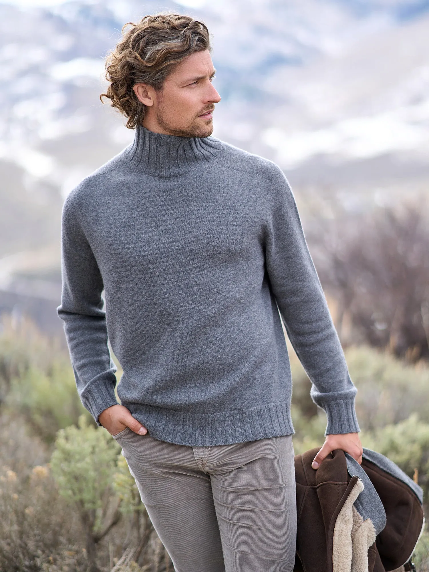 Aiden Cashmere Turtleneck Sweater