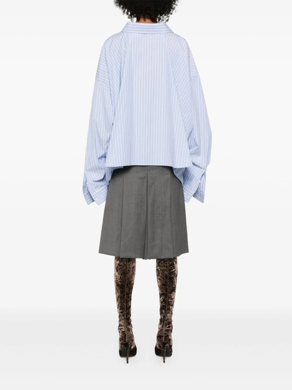 BALENCIAGA Asymmetric Off-Shoulder Shirt for Women