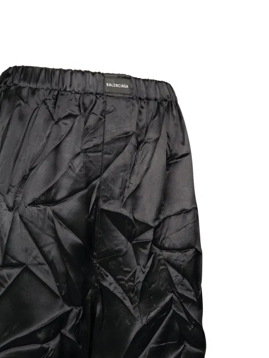 Balenciaga   Wide silk satin boxer briefs 