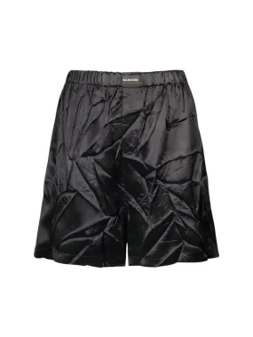 Balenciaga   Wide silk satin boxer briefs 