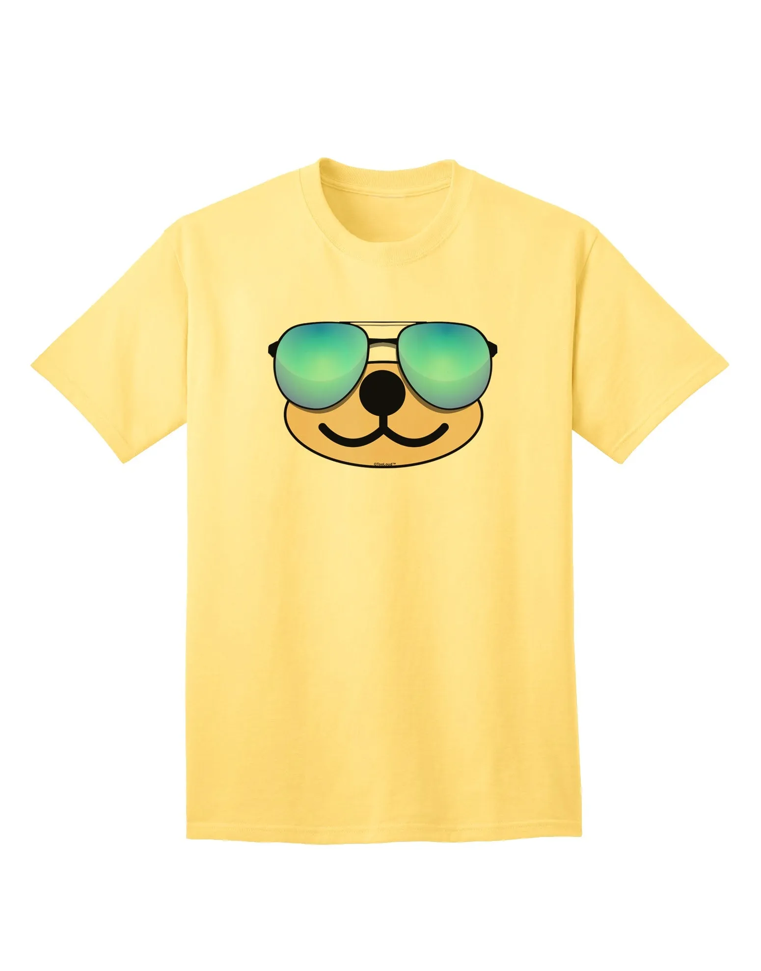 Beartholomew Cool Sunglasses Adult T-Shirt by Kyu-T Face