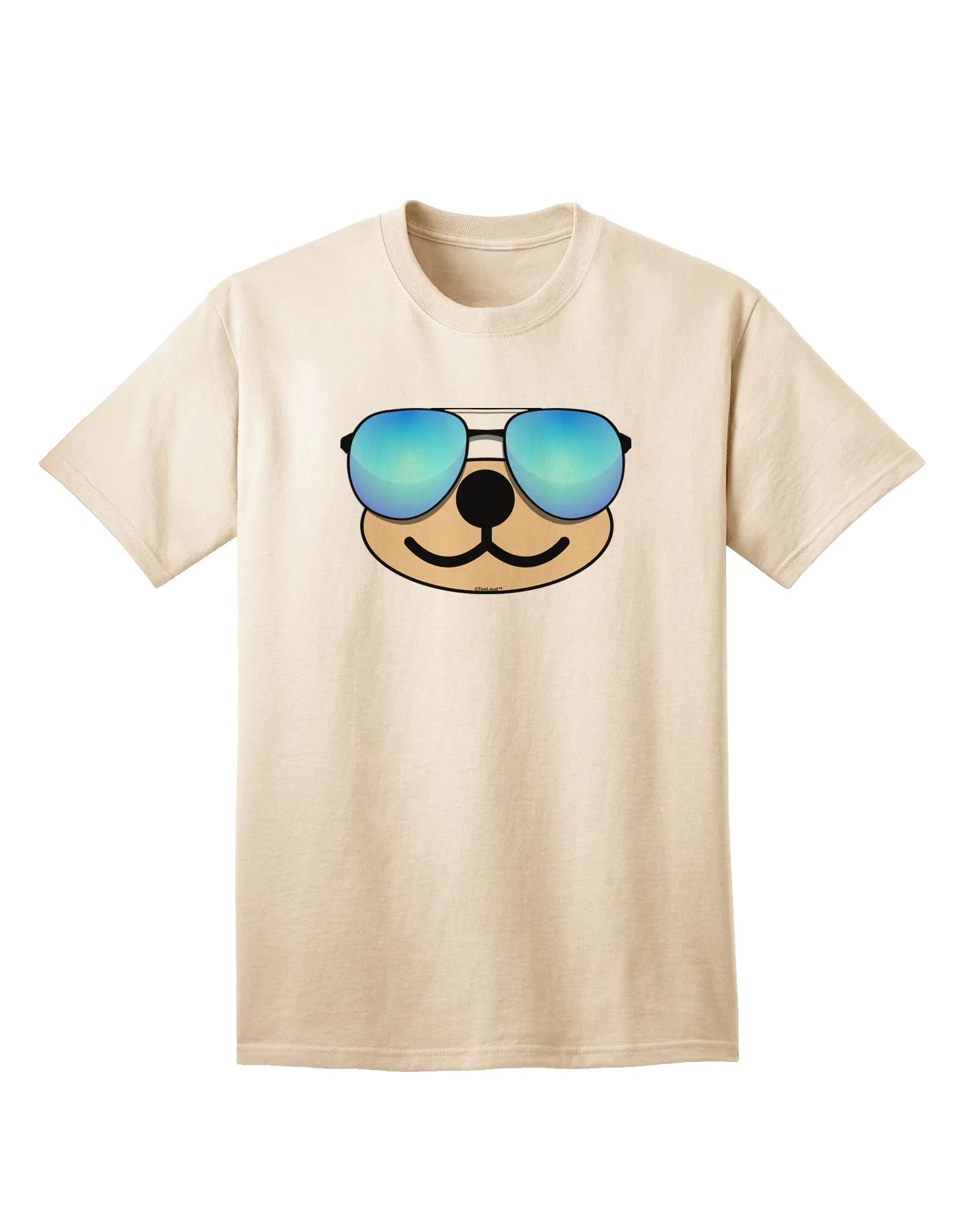 Beartholomew Cool Sunglasses Adult T-Shirt by Kyu-T Face