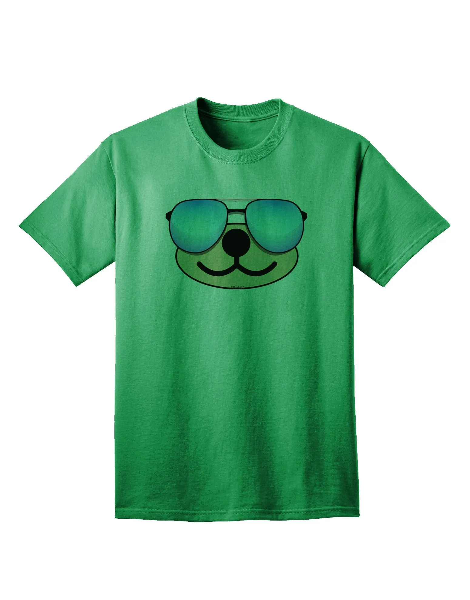 Beartholomew Cool Sunglasses Adult T-Shirt by Kyu-T Face