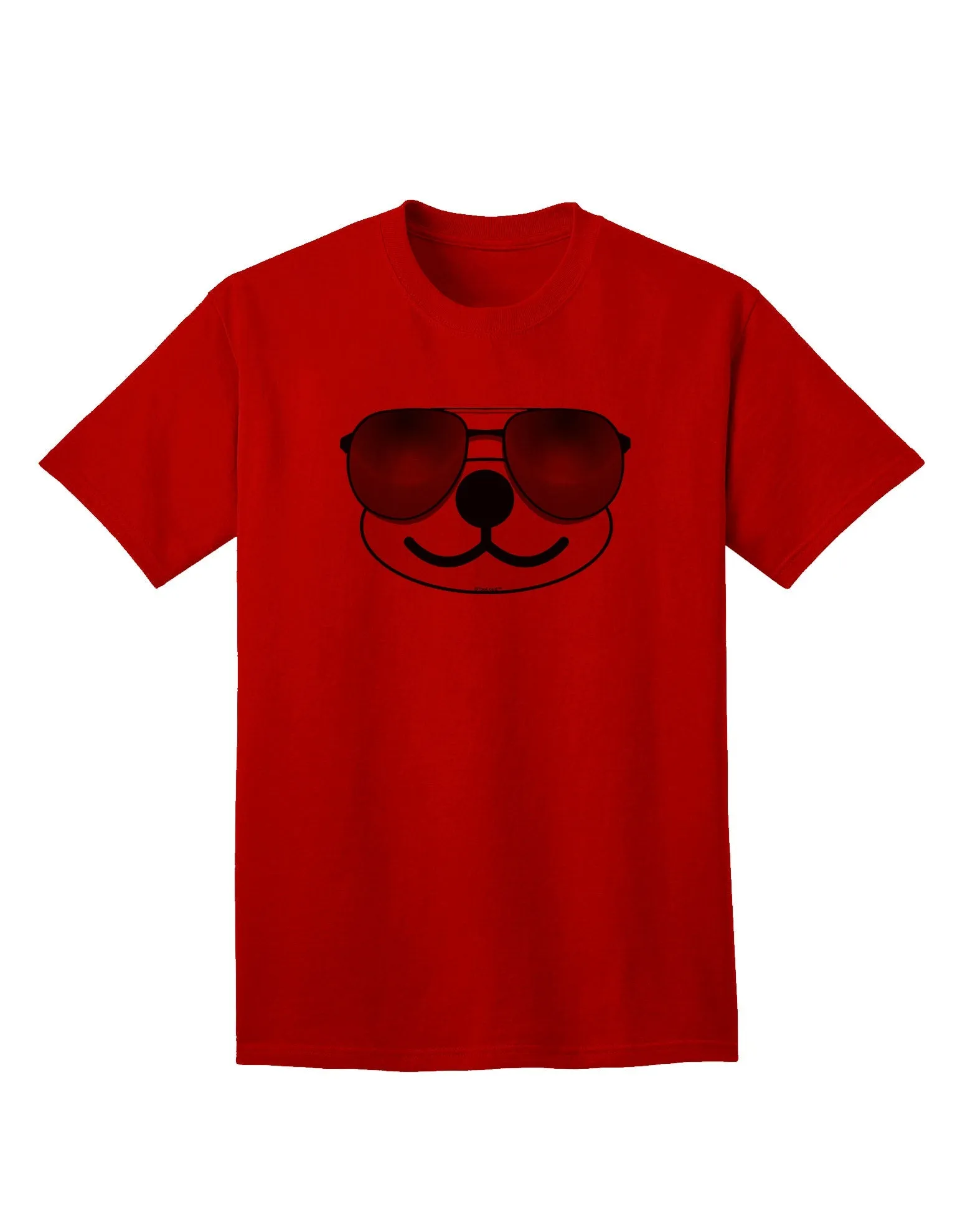 Beartholomew Cool Sunglasses Adult T-Shirt by Kyu-T Face