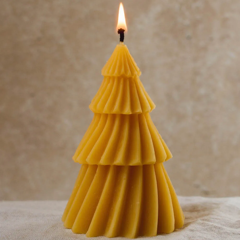 Beeswax Christmas Candle