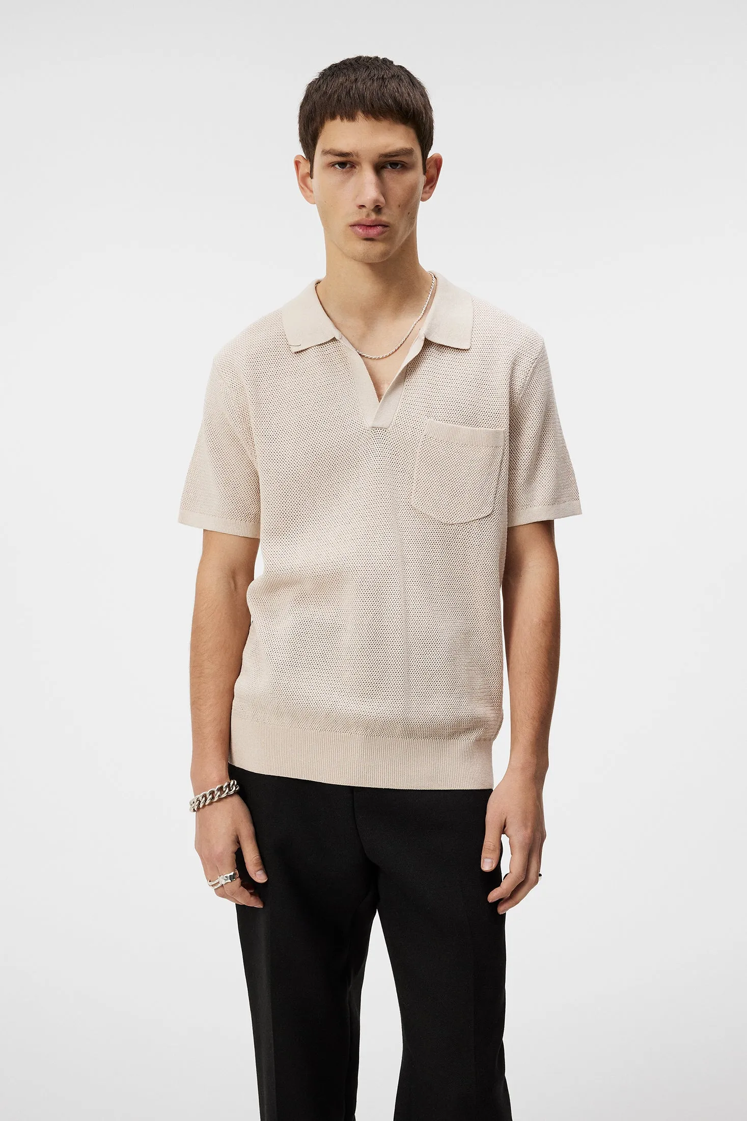 Ben Open Collar Polo