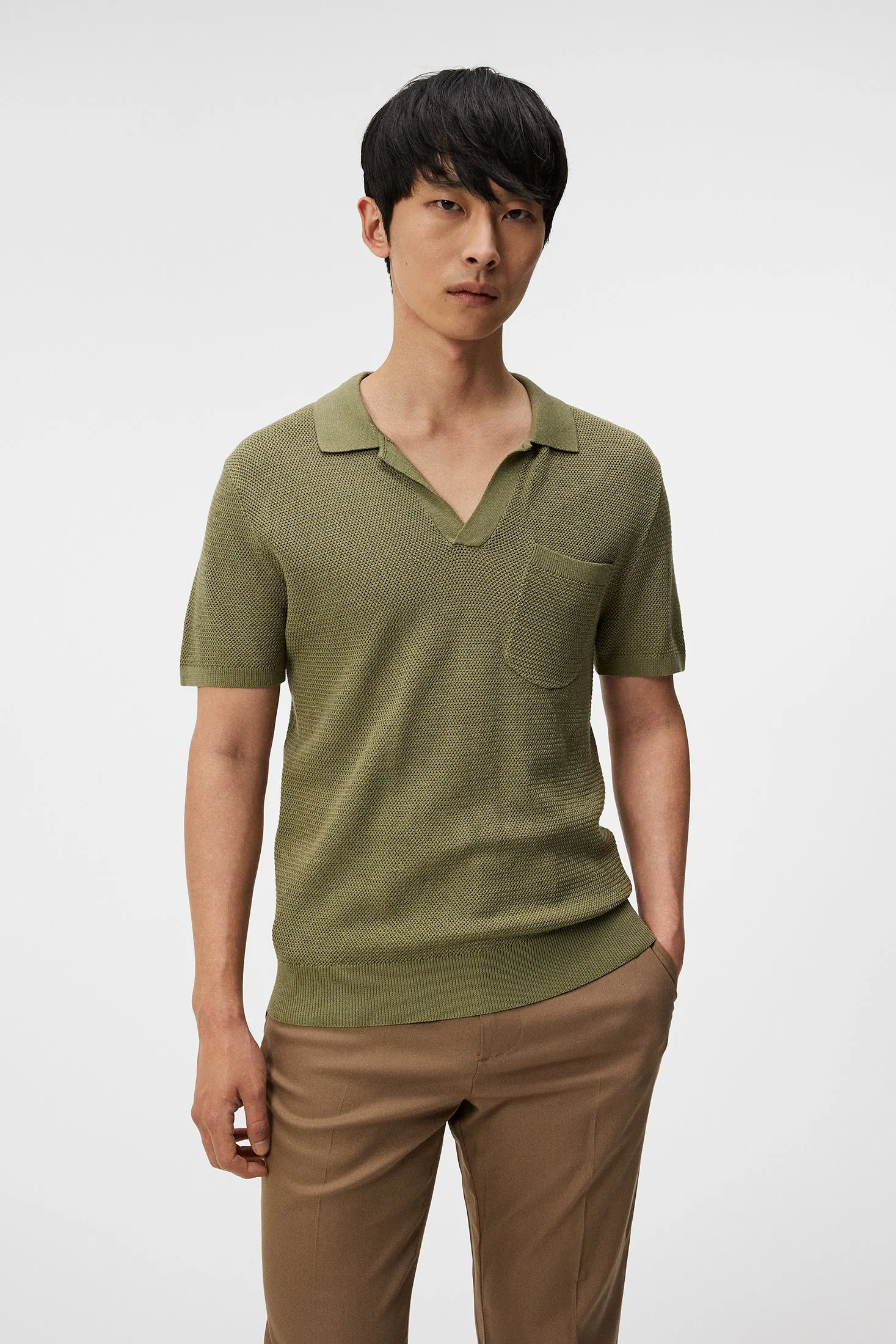 Ben Open Collar Polo