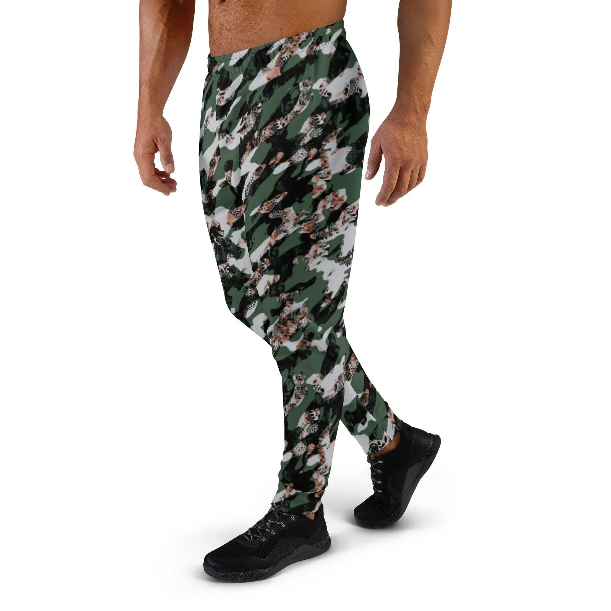 Black Camouflage Men's Street Joggers