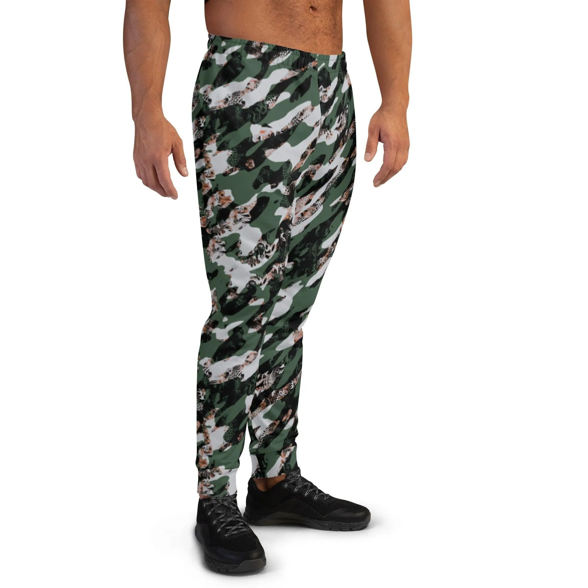 Black Camouflage Men's Street Joggers