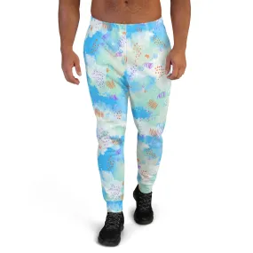 Blue Abstract Men's Street Joggers