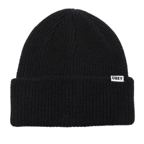 Bold organic beanie black