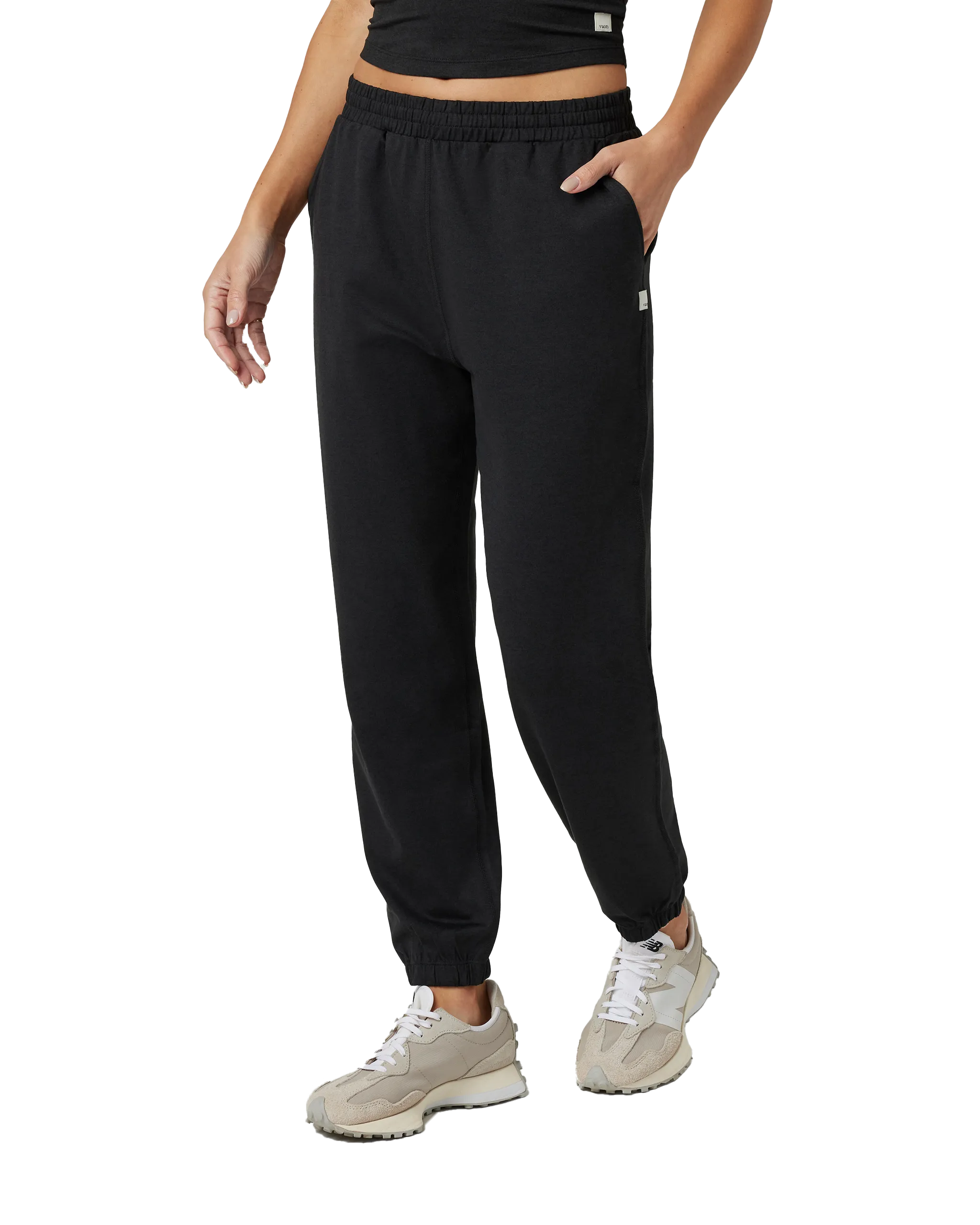 Boyfriend Joggers in Black Heather