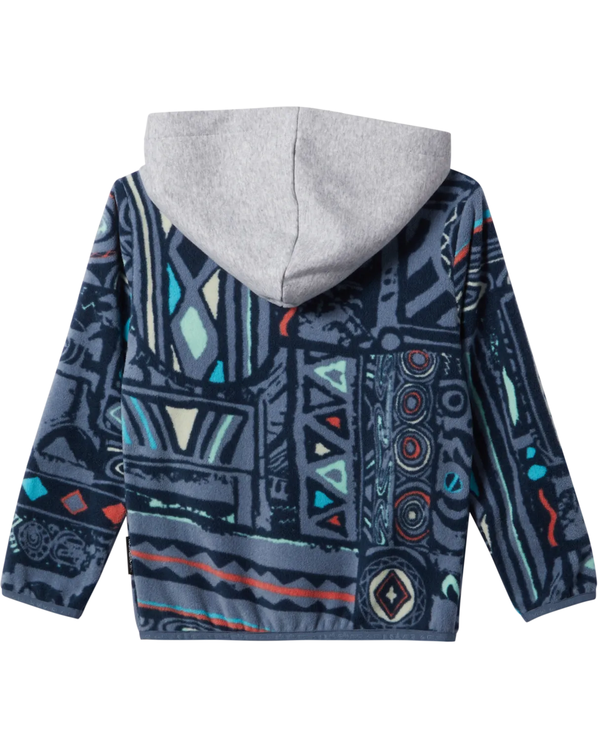 Boys Surf Days Zip Hoodie in Flint Stone