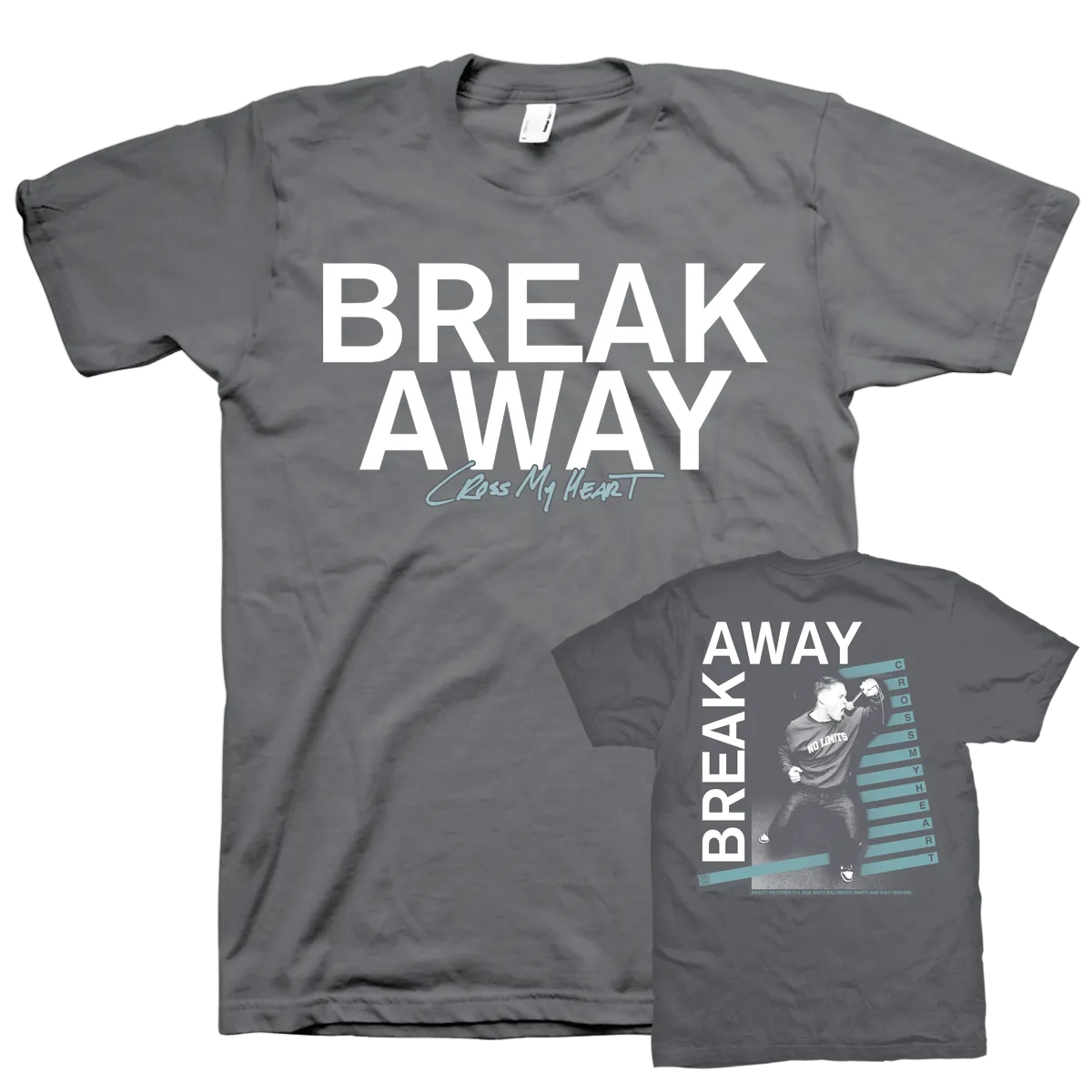 Break Away "Cross My Heart" Grey T-Shirt