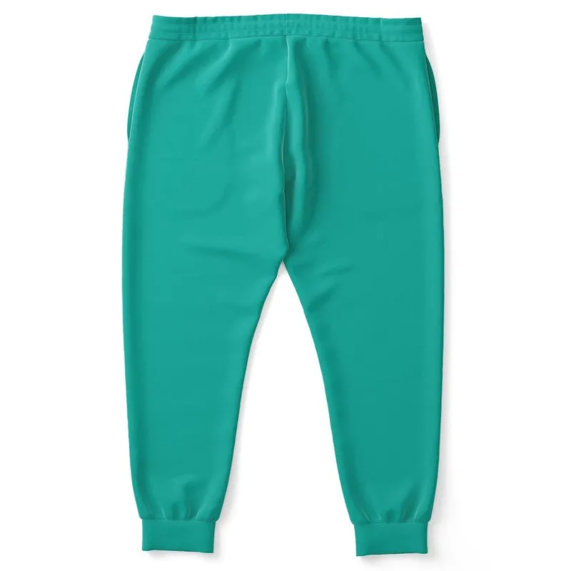 Bright Blue Cool Green Joggers | Unisex | with PLUS sizes | Bright Pure Blue Cool Green | C100M0Y50K0