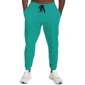 Bright Blue Cool Green Joggers | Unisex | with PLUS sizes | Bright Pure Blue Cool Green | C100M0Y50K0