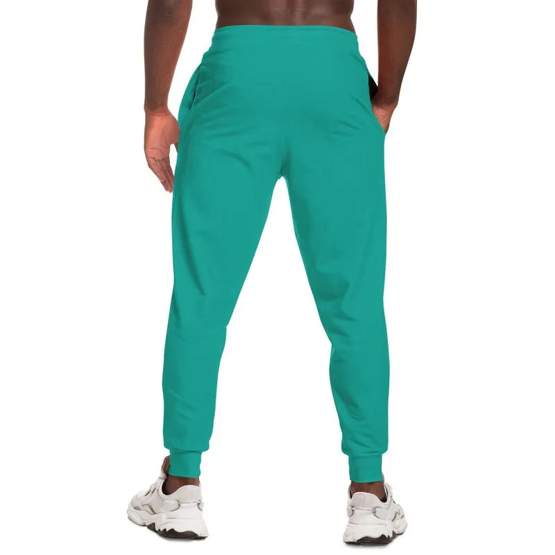 Bright Blue Cool Green Joggers | Unisex | with PLUS sizes | Bright Pure Blue Cool Green | C100M0Y50K0