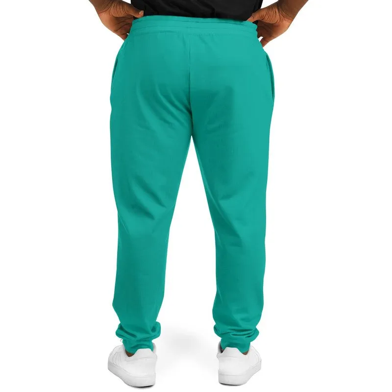 Bright Blue Cool Green Joggers | Unisex | with PLUS sizes | Bright Pure Blue Cool Green | C100M0Y50K0