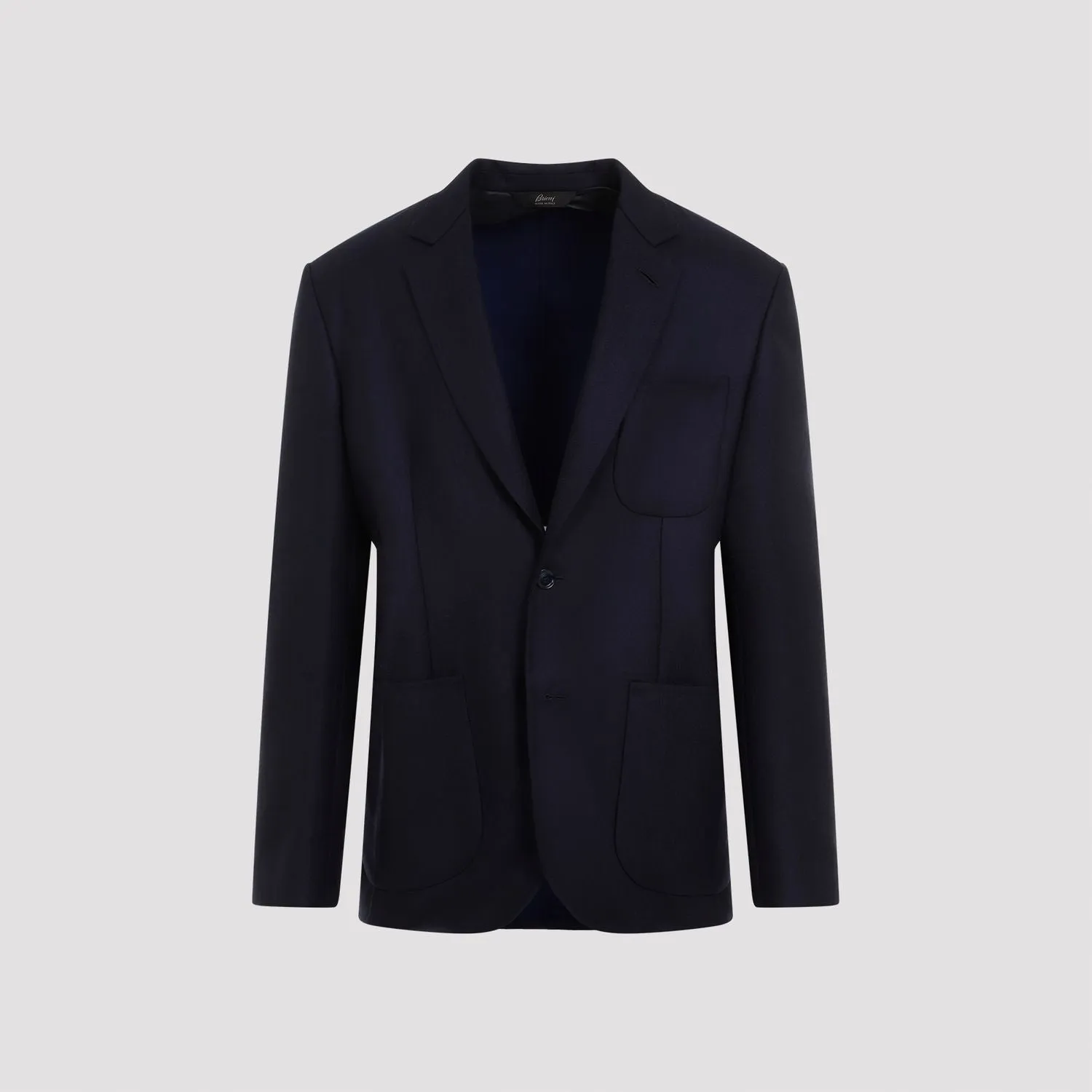 BRIONI Elegant Blue Wool-Silk Jacket