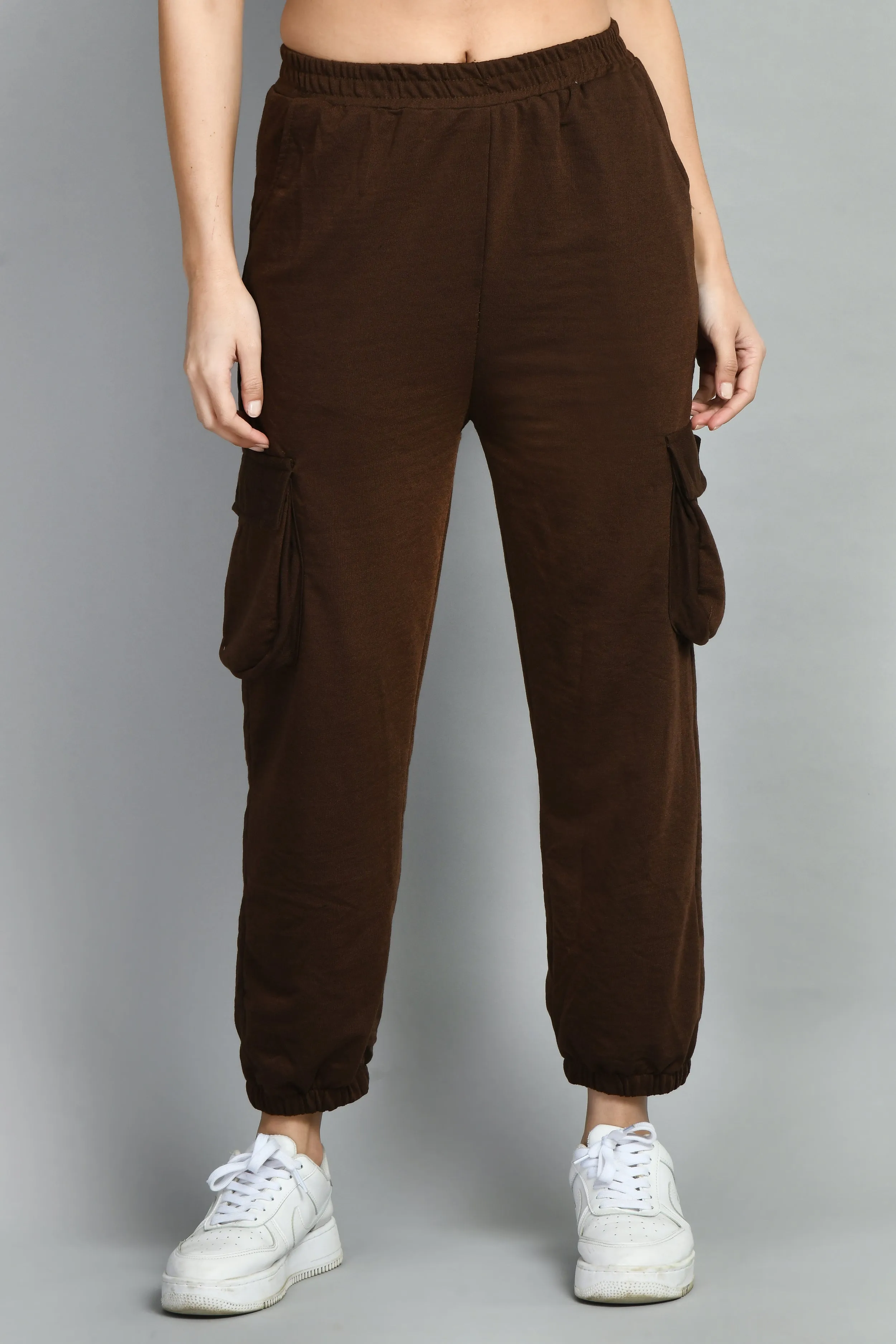 Brown cargo jogger