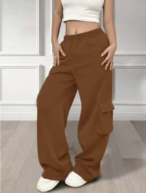 Brown Wide Leg Pants