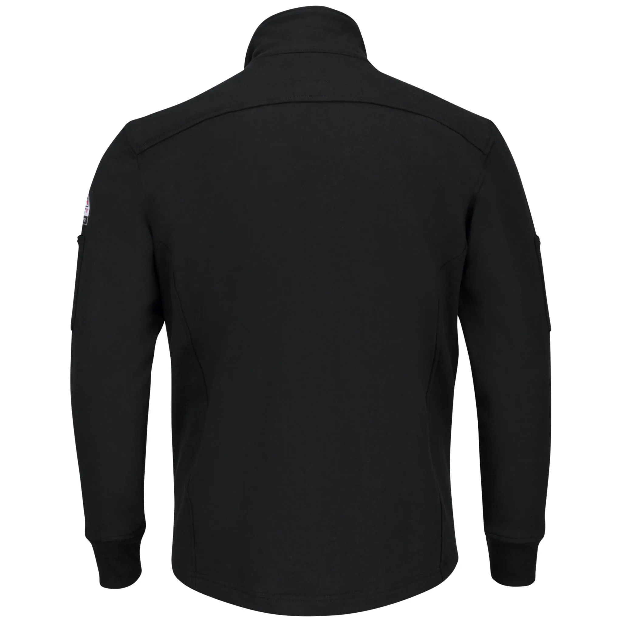 Bulwark FR Men's SEZ2 Fleece Zip Jacket - CAT 2, Flame Resistant, Premium Fleece, Contrast Stitching, High Collar, Durable, Stylish | Sizes: S-3XL