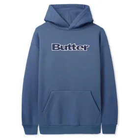 Butter Goods - Logo Denim Applique Hoodie Denim