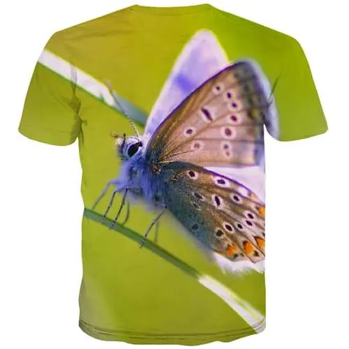 Butterfly T shirts Men Colorful Shirt Print Hip Hop T-shirts 3d Harajuku Tshirt Anime Street Tshirts Cool Short Sleeve Hip hop