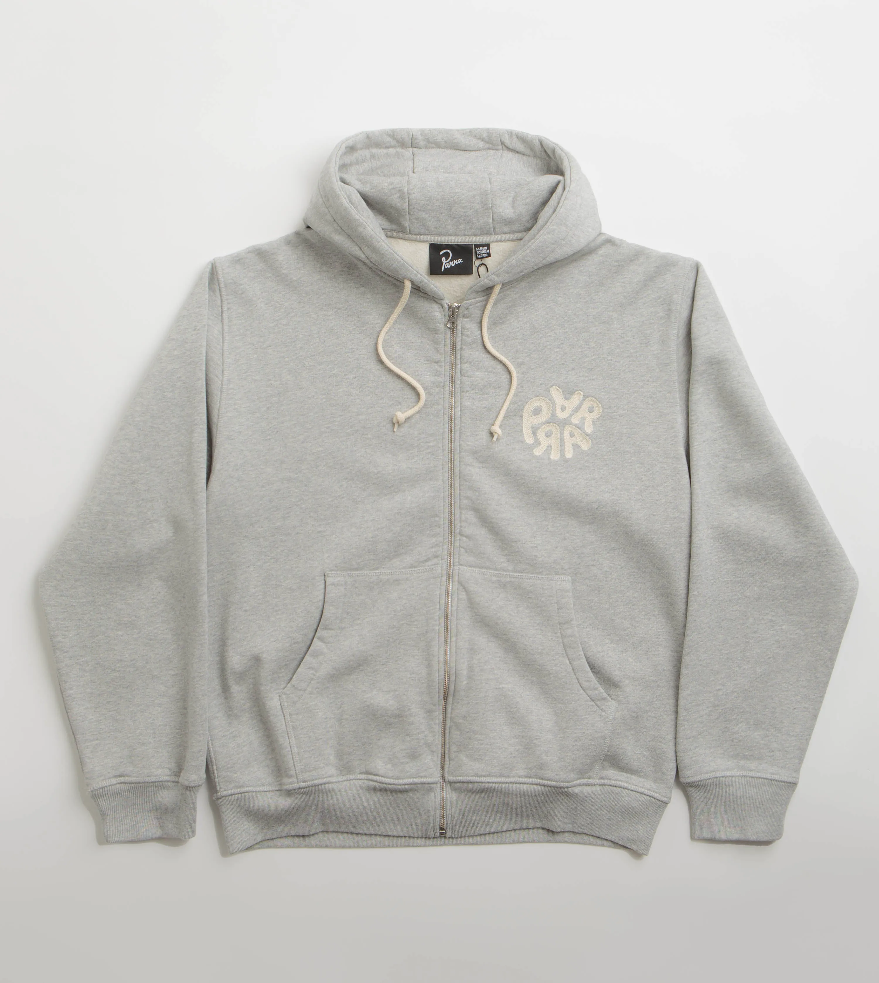 by Parra 1976 Logo Zip Hoodie - Heather Grey