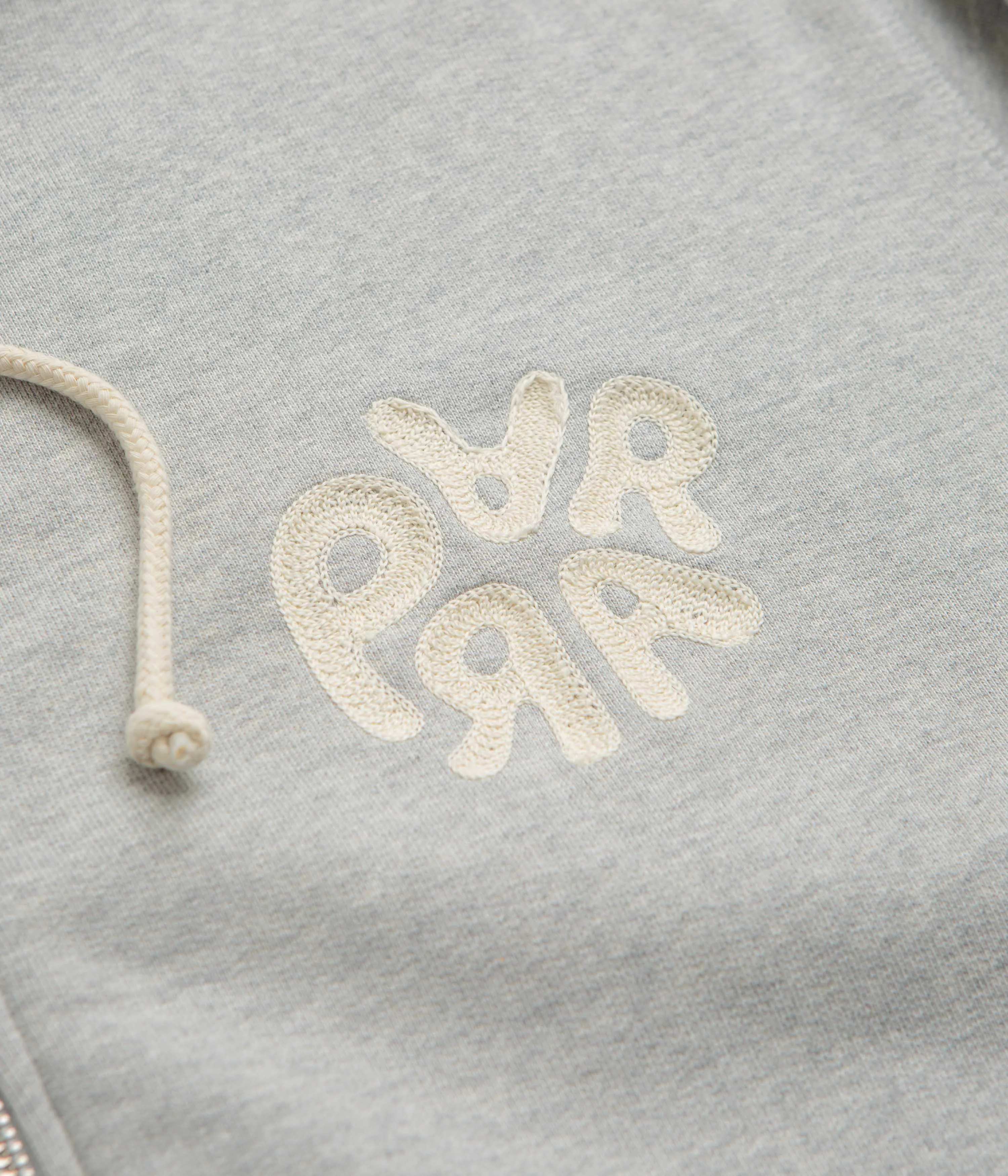 by Parra 1976 Logo Zip Hoodie - Heather Grey