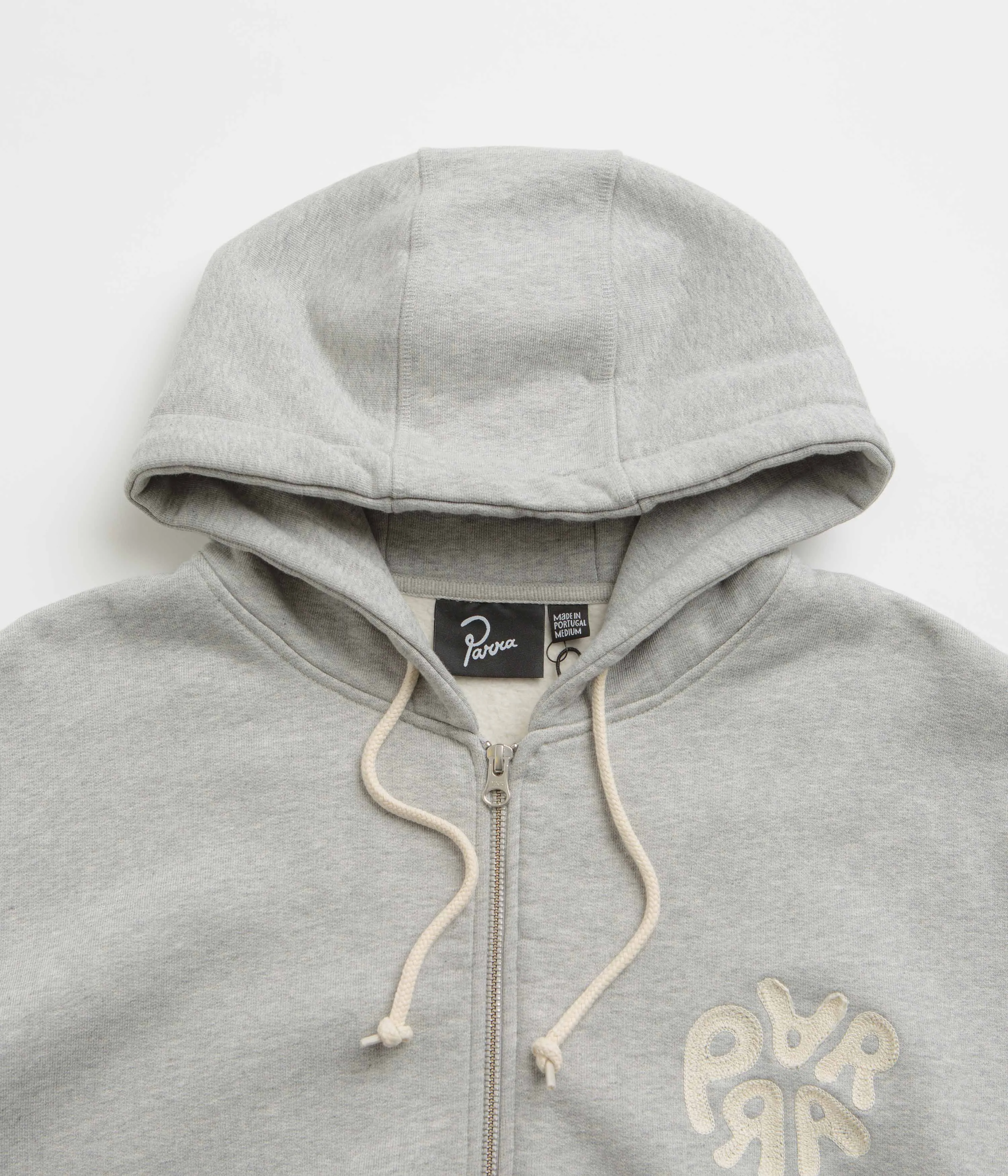 by Parra 1976 Logo Zip Hoodie - Heather Grey