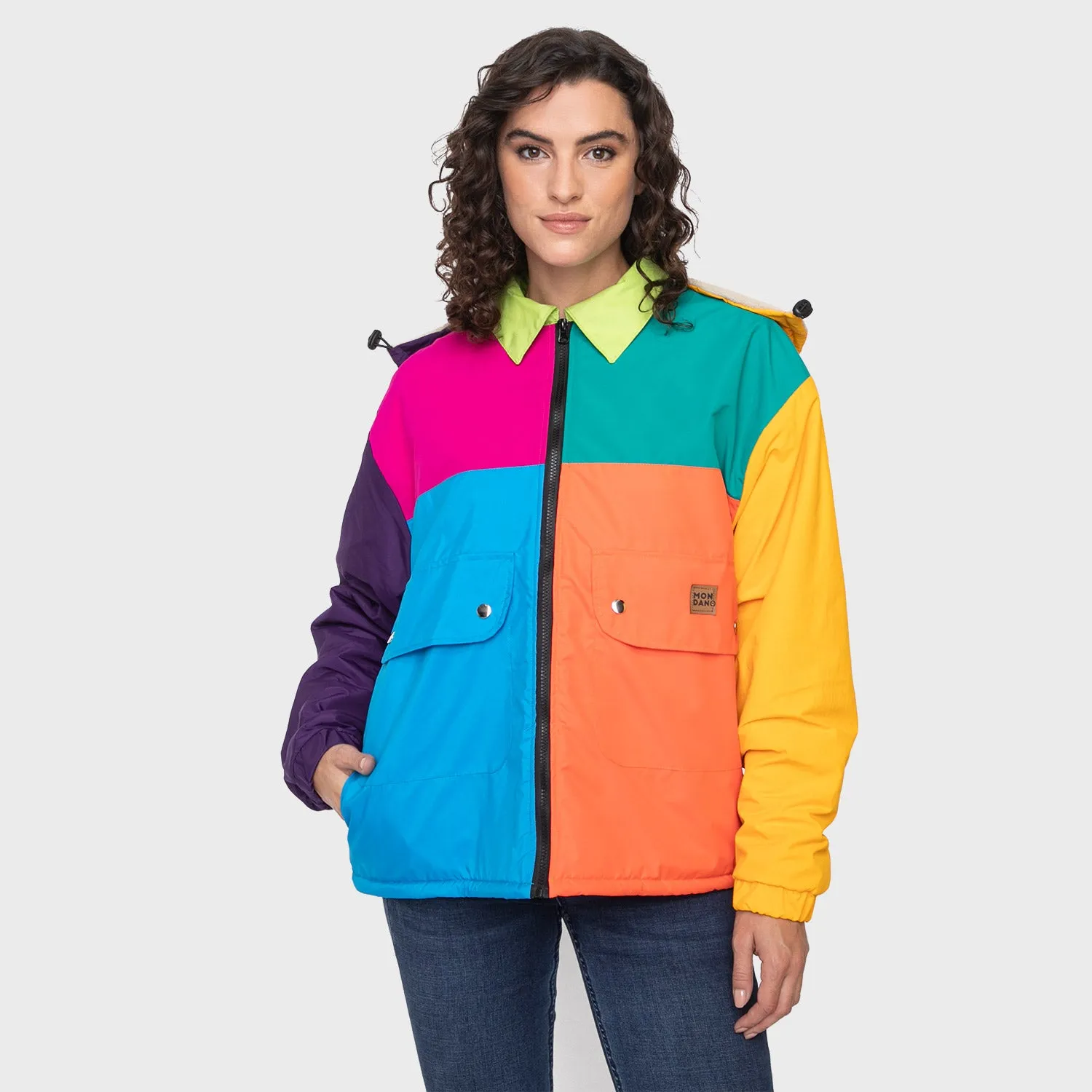 CASACA O PARKA COLOUR BLOCK