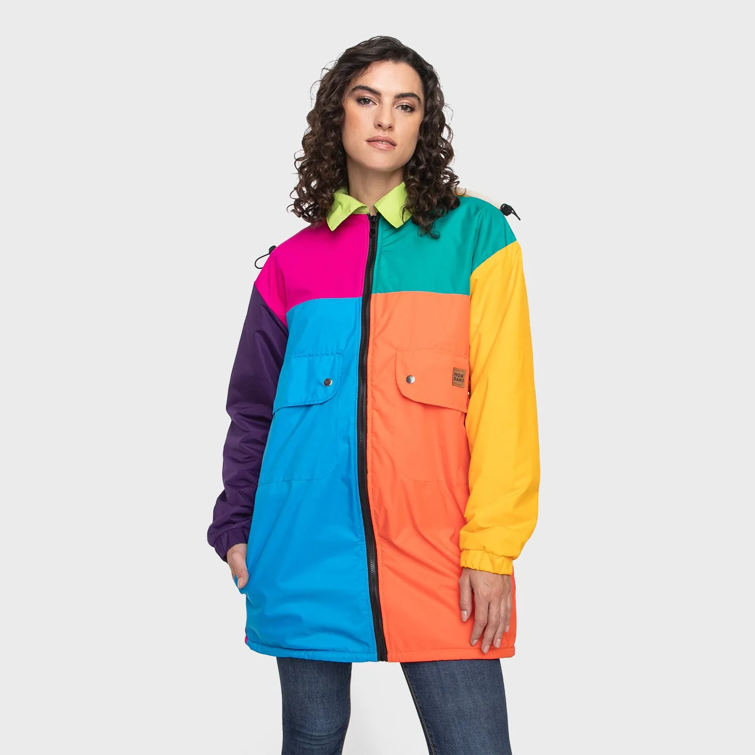 CASACA O PARKA COLOUR BLOCK