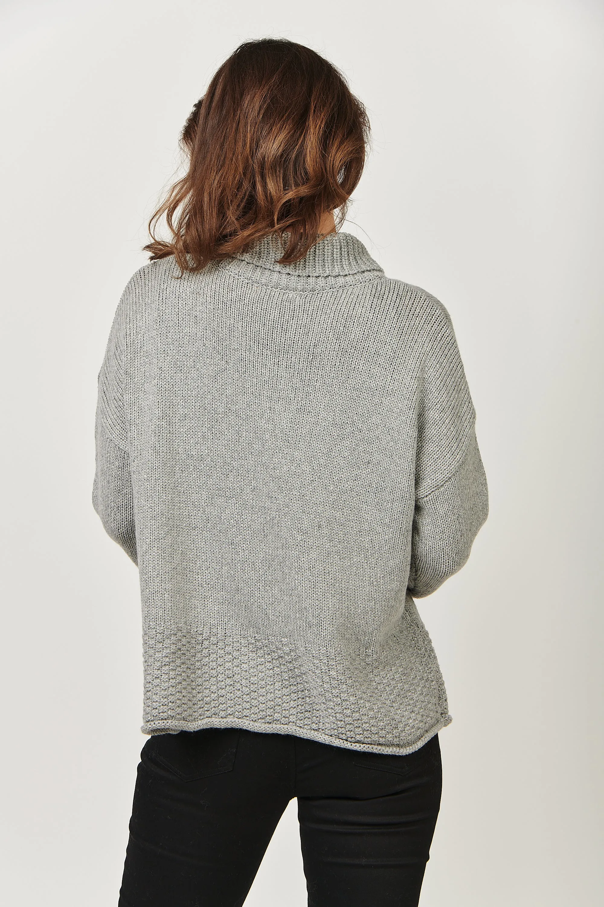 Cashmere Blend Roll Neck Jumper