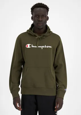 Champion Mens Script Hoodie <br> AY79N FTR