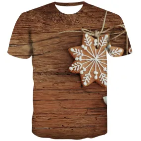 Chocolate T shirts Men Brown Tshirts Novelty Delicious T-shirts 3d Bitter T-shirts Graphic