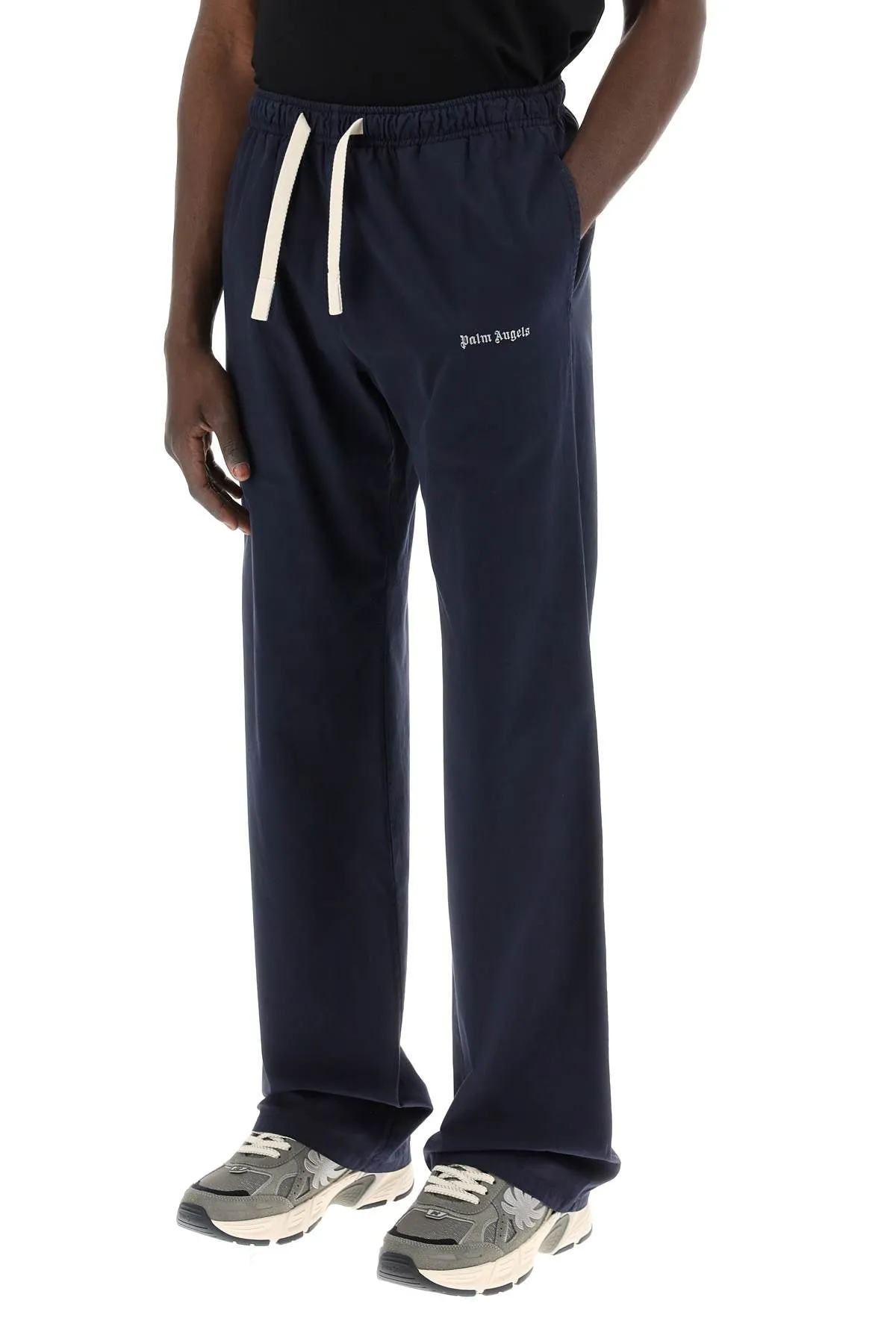 cotton gabardine travel joggers