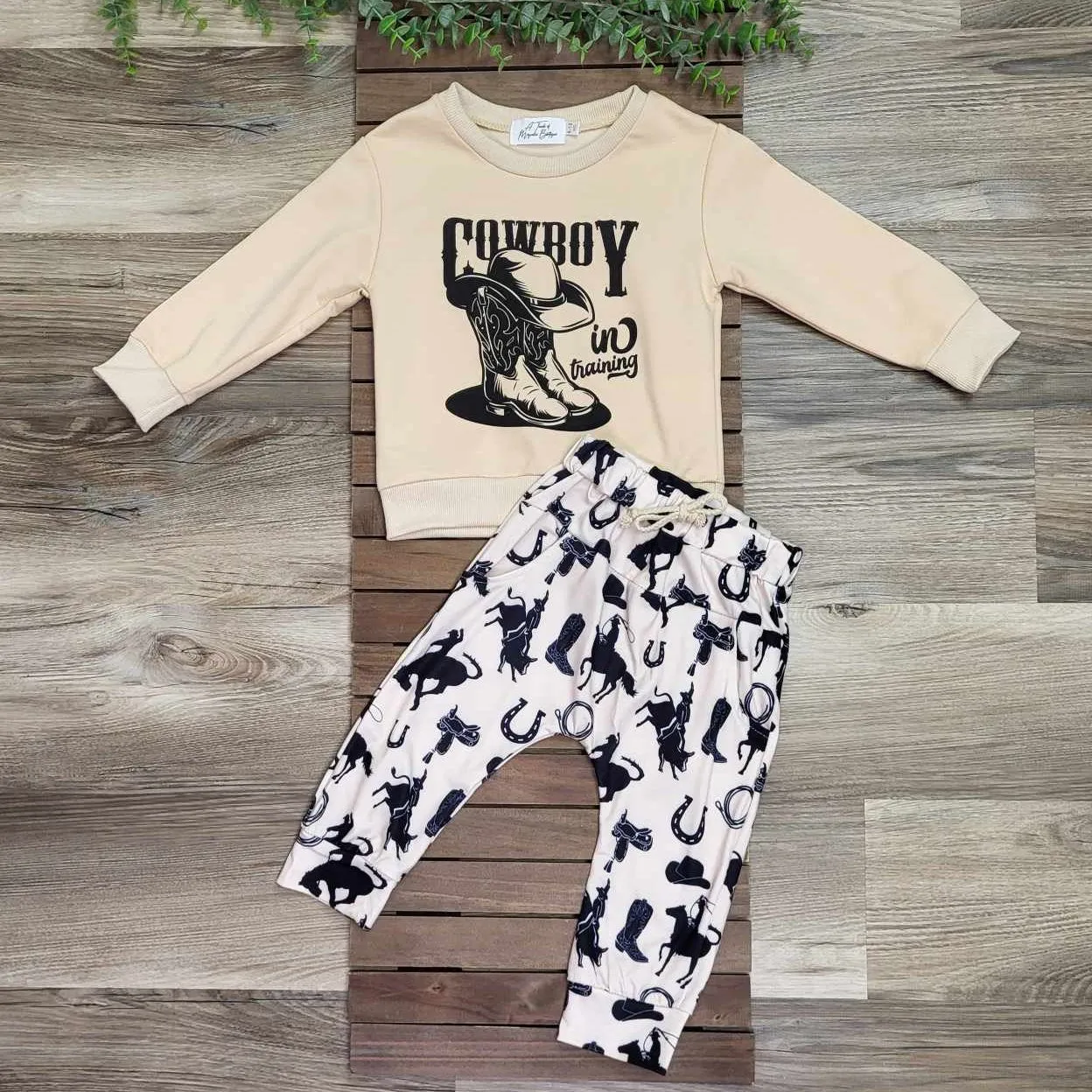 Cowboy in Training Jogger Set