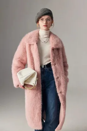 Cozy Faux Mink Fur Long Coat