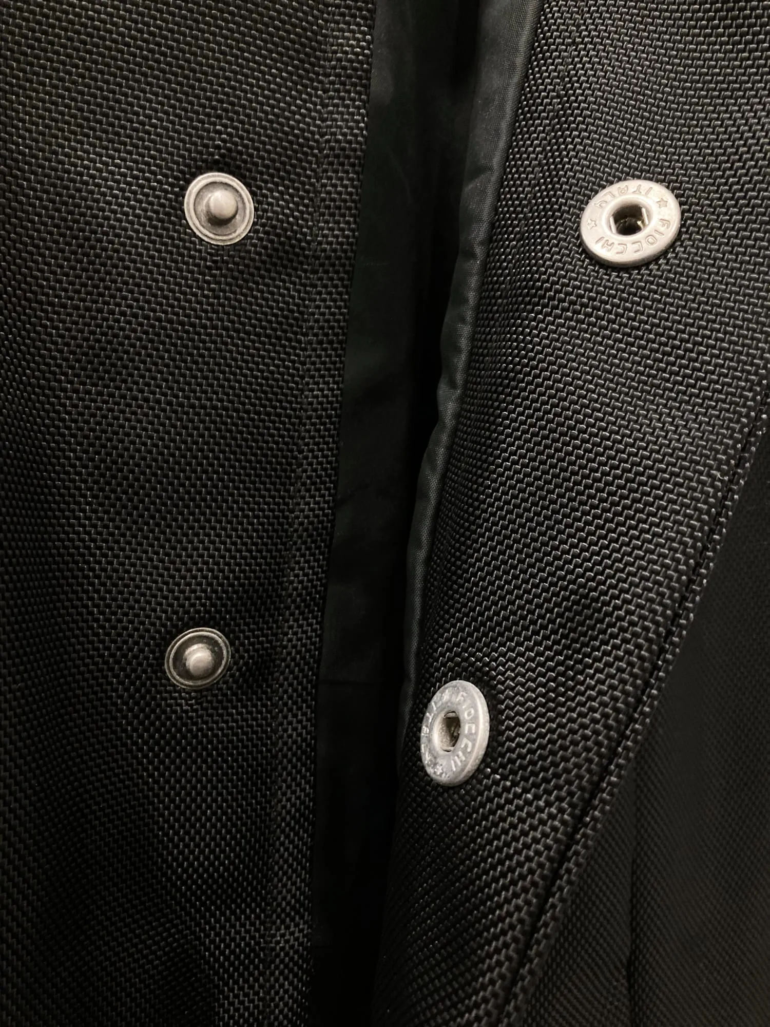 Dirk Bikkembergs winter 1996 black ballistic nylon jacket with detachable hem