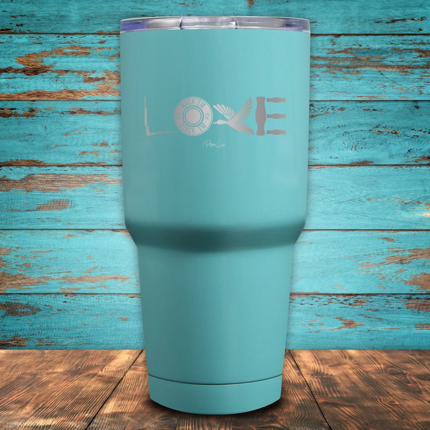 Duck Hunting Love Coated Drinkware