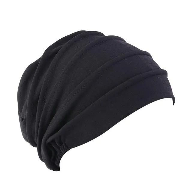 Elastic Cotton Tichel Haircover For Women