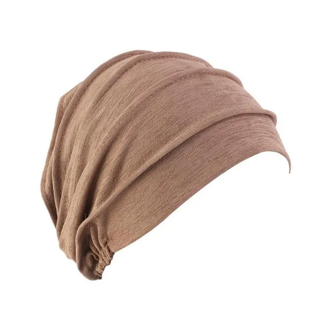 Elastic Cotton Tichel Haircover For Women