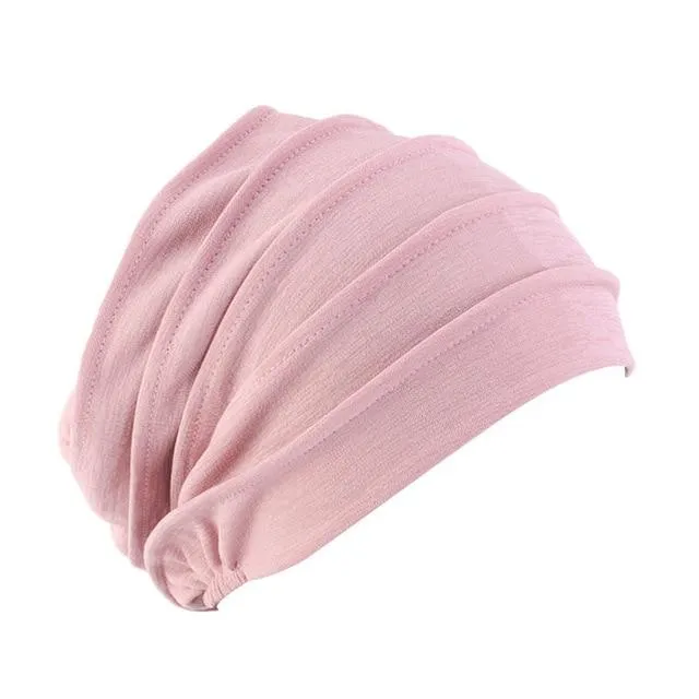 Elastic Cotton Tichel Haircover For Women