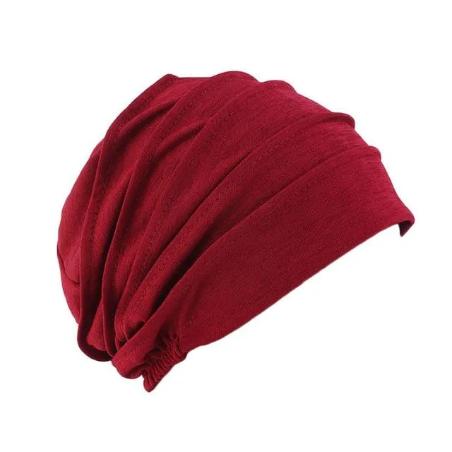 Elastic Cotton Tichel Haircover For Women