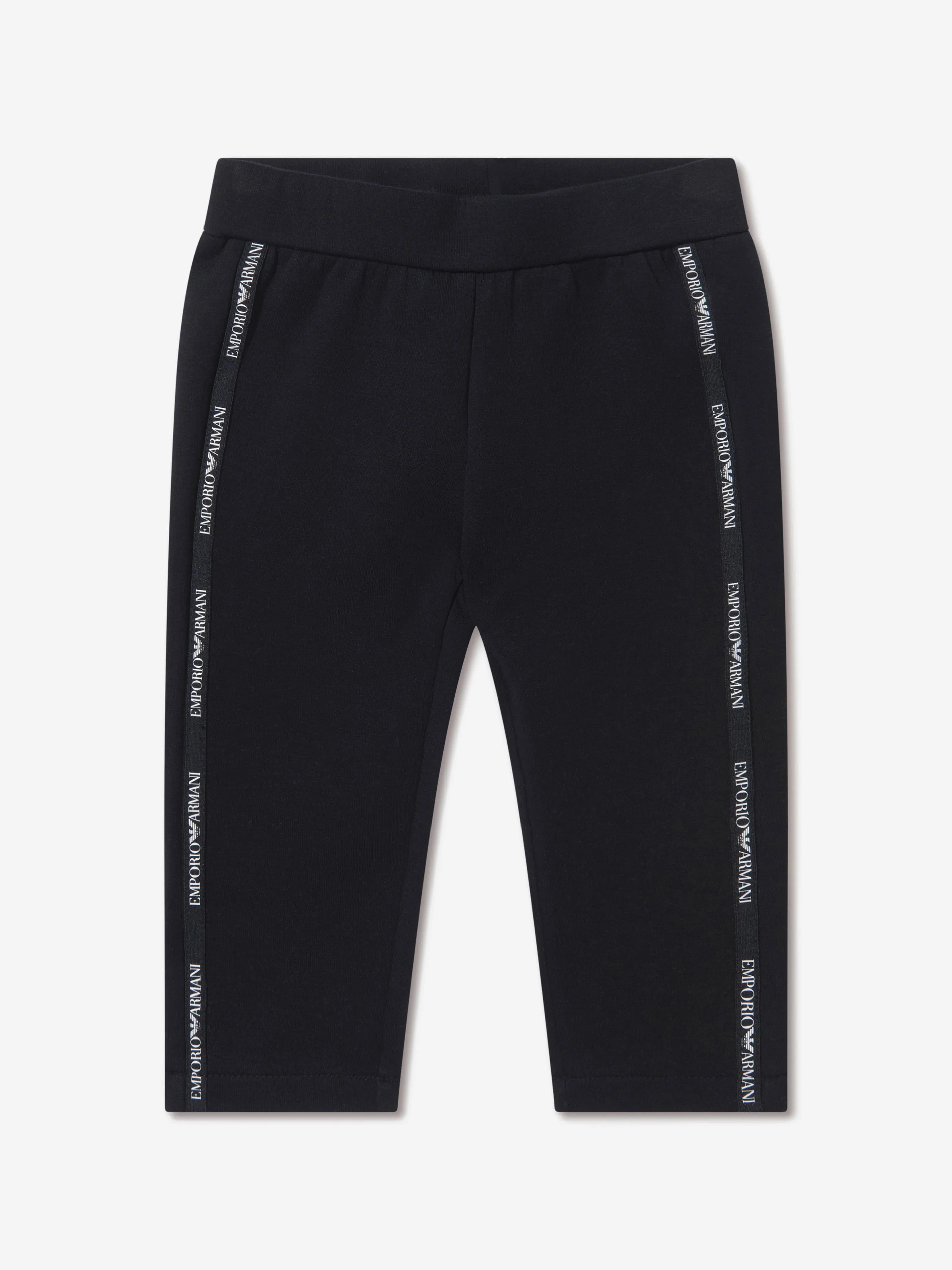 Emporio Armani Baby Girls Cotton Logo Trim Joggers