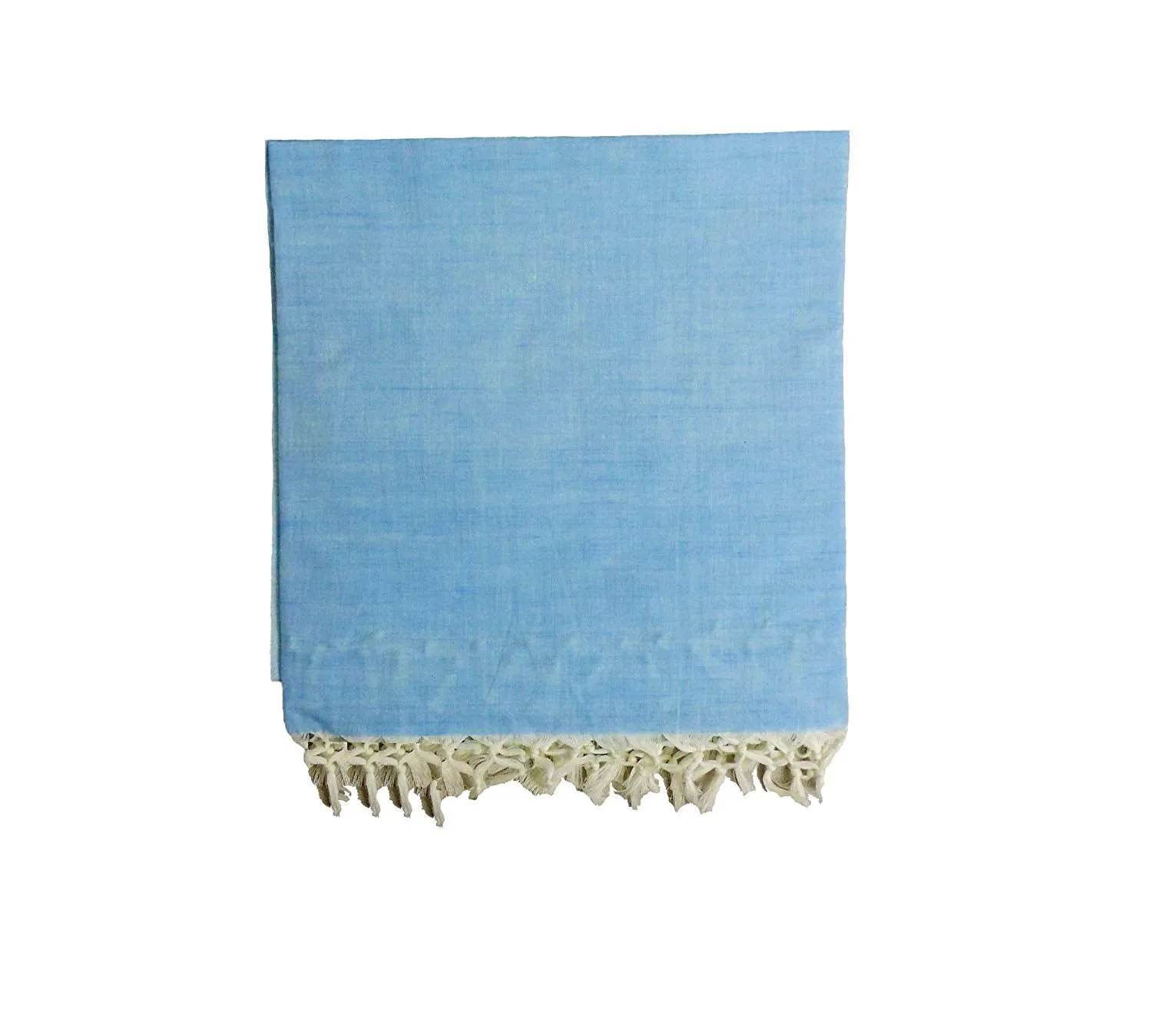 EthnicAlive Handloom Bhagalpuri Cotton Blanket|Topsheet|Soft Chaddar for Sleeping in Summer Winter & All Season- Blue